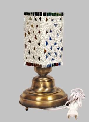 Buy ZSQUAREHP Mosaic Style Dome Shaped Glass Table Lamp (Multicolour ...