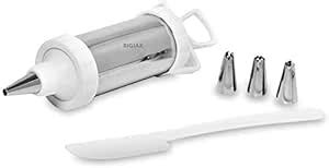 Buy Whipped Cream Piping Bag and Nozzles Stainless Steel Cake ...