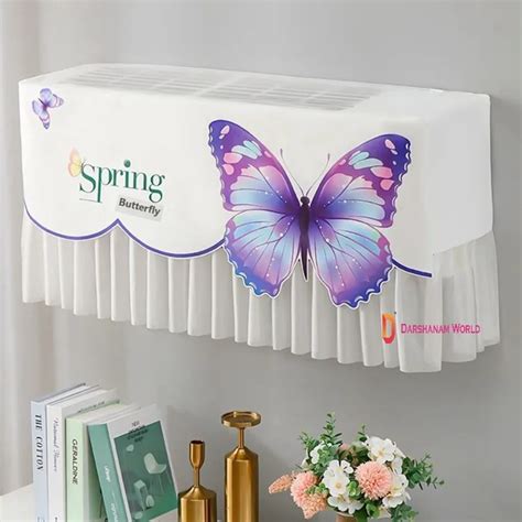 DARSHANAM WORLD Butterfly Design Ac Cover For 1.5 Ton | Premium Work ...