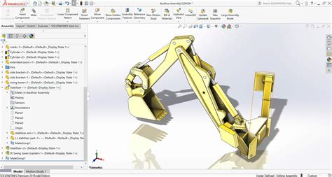 How to mate a moving component of a SOLIDWORKS Rigid Sub-assembly