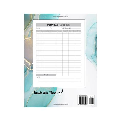 Petty Cash Log Book: Tracking Payments Money India | Ubuy