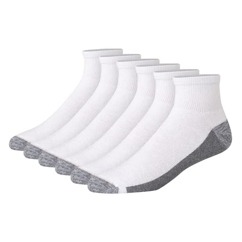 Hanes mens Hanes Men's Max Cushion Ankle Socks, 6-pair Pack Casual Sock ...