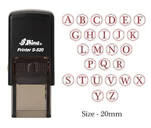 Alphabet Print Plastic Stamp Clear Print Paper Commercial Use Shiny ...