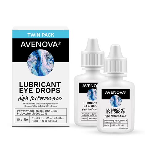 Avenova Lubricant Eye Drops - Instant Relief for Dry Eyes & Contact ...