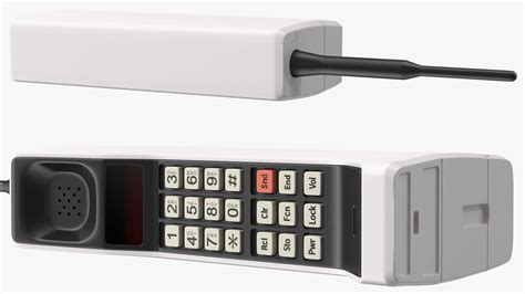 Vintage 80s Brick Mobile Phone 3D Model $34 - .3ds .blend .c4d .fbx ...