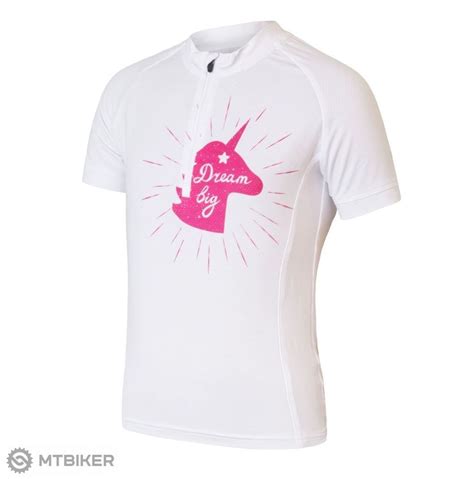 Sensor Coolmax Entry children's jersey, snow white unicorn - MTBIKER.shop