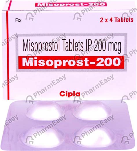 Misoprost 200 MCG Tablet (4): Uses, Side Effects, Price & Dosage ...