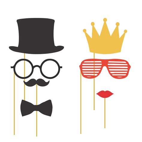 Untumble Photo Booth Props King/Queen for Wedding Photo Shoot, haldi ...