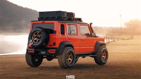 Modified Maruti Suzuki Jimny SUV Looks Rock Solid in Red Paint, Big ...