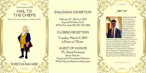 Hail To The Chiefs! Inaugural Caricatures Exhibition by Shreyas Navare ...