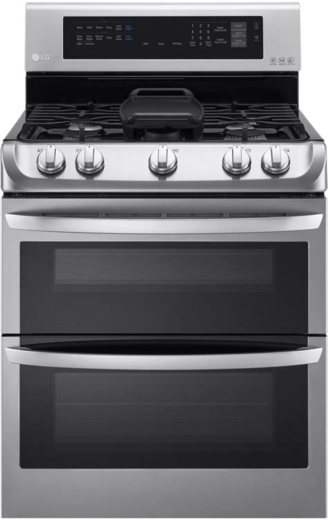 LG LDG4315ST 30 Inch Double Oven Gas Range with ProBake Convection ...