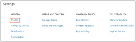 How to manage my profile