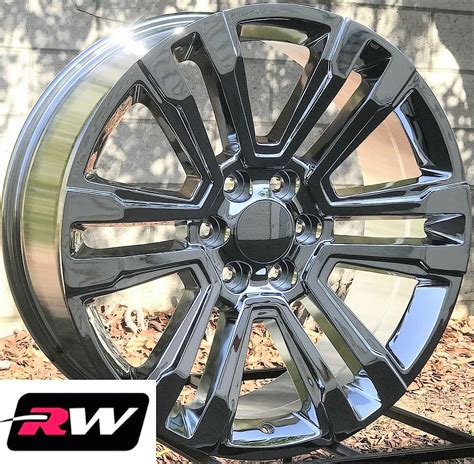 20 inch Chevy Silverado Factory Style Denali Wheels 2017 2018 Chrome Rims 6x5.50