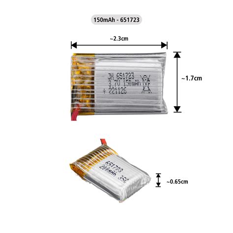 Generic: Drone Lipo Battery - Single Cell 3.7V Lithium Polymer Battery