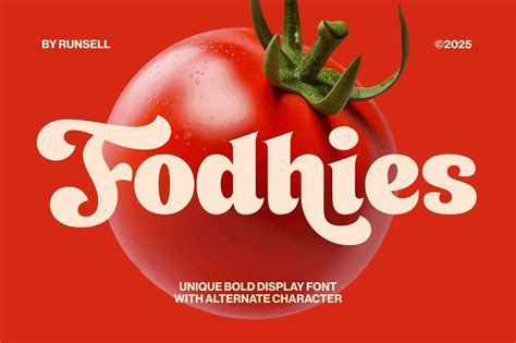 Fodhies - Food Font - Free Download | Font-Free.net