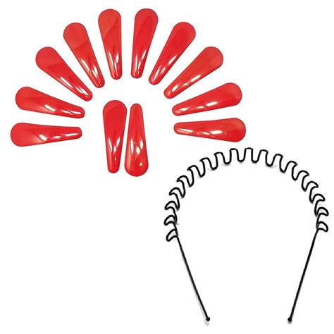 VSAKSH Plastic Solid Fancy Tic Tac Hair Clips (Combo 6 Pairs) with Zig ...