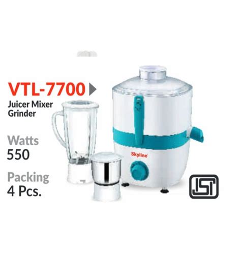 Juicer Mixer Grinder - Skyline 500W Juicer Mixer Grinder with 2 Jars ...