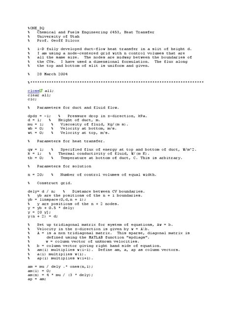 Image result for MATLAB Code for Heat Equation with a Source