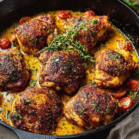 Irresistible Skillet Chicken Thighs