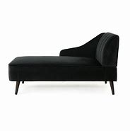 Image result for Black Velvet Chaise Lounge