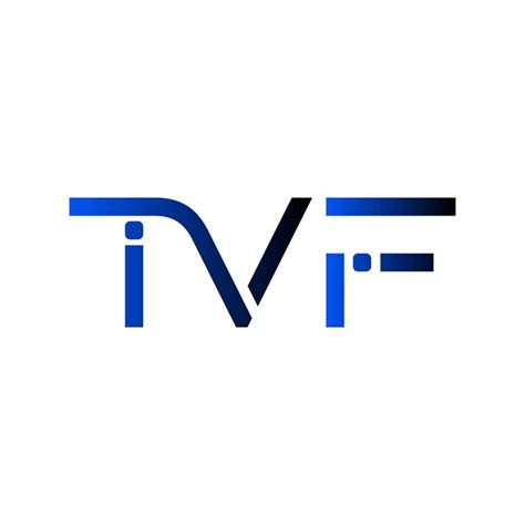 Tvf logo abstract typography simple modern minimal vector design ...