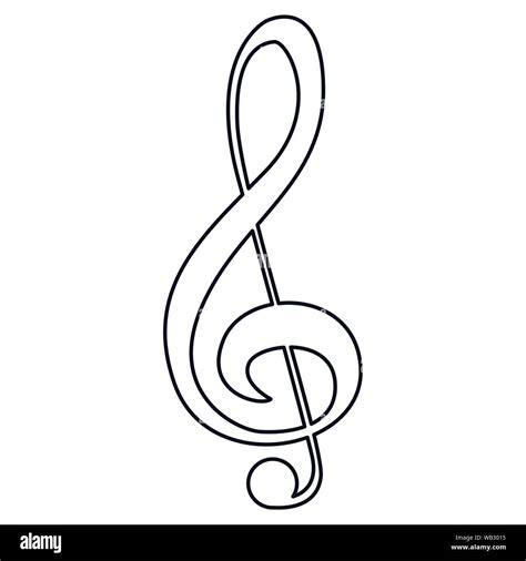 Musical Note Outline 的图像结果