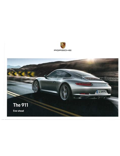 2019 PORSCHE 911 CARRERA / TARGA HARDBACK BROCHURE ENGLISH (AU/NZ)