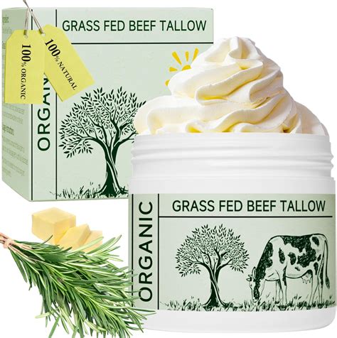 mkzea Beef Tallow, Beef Tallow for Skin, Tallow Face Moisturizer ...