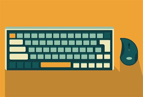 Keyboard and mouse 17764135 Vector Art at Vecteezy