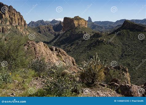 Boulder Canyon, Superstition Mountains, Arizona Stock Image - Image of ...