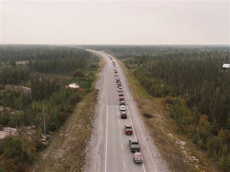 Out-of-control wildfires in Canada force all 20,000 residents of Yellowknife to flee
