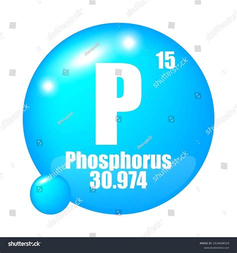Phosphorus Icon P Chemical Element Atomic Stock Vector (Royalty Free) 2519428319 | Shutterstock