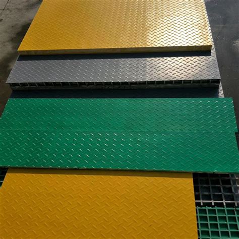 玻璃钢格栅盖板 玻璃钢花纹盖板 50mm树脂复合盖板可定制-阿里巴巴