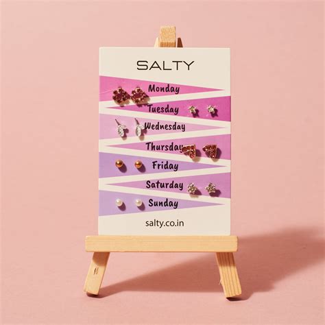 "Summer" Weekly 7 Stud Earrings Set | Salty – Salty Accessories
