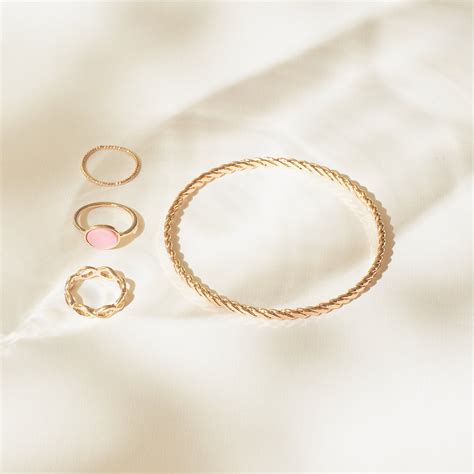 Set of Twril Bracelet And Rings | Salty – Salty Accessories