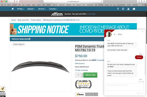 Vivid Racing Reviews - 350 Reviews of Vividracing.com | Sitejabber