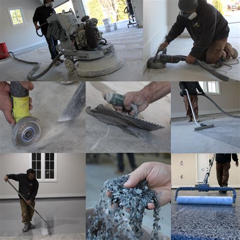 Installation Process for Polyurea & Polyaspartic Flake Floor Coatings