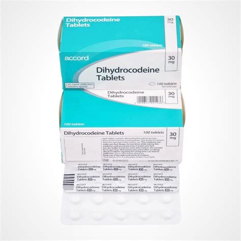Buy Dihydrocodeine 30mg Online UK - £1.35 per tablet