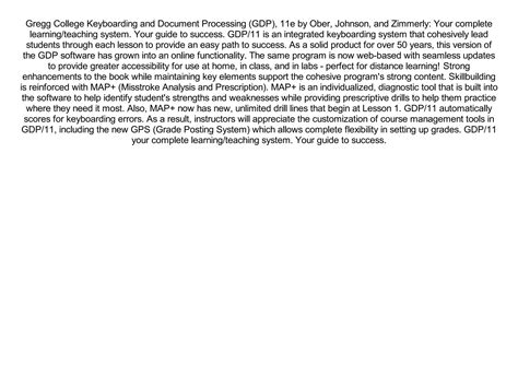 [PDF] Gregg College Keyboarding & Document Processing (GDP); Lessons 1 ...