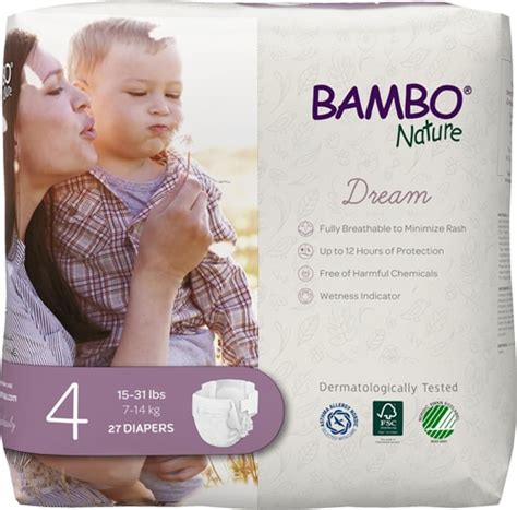 Bambo Nature Dream Diapers - 27 Diapers -- Size 4 - Vitacost