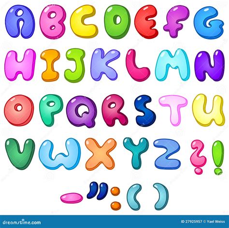 3d bubble alphabet stock vector. Illustration of isolated - 27925957