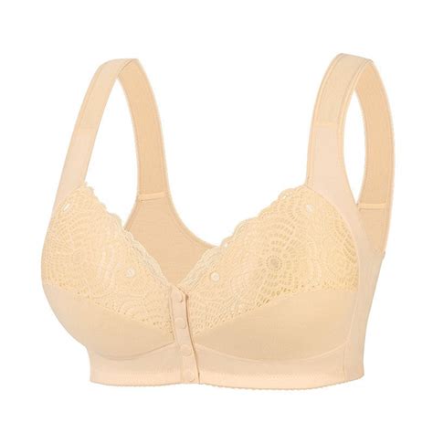 Tao Tao Front Snap Bras for Women Seamless Full Coverage Bra Gathering ...