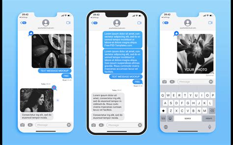 Free Mockup Text Message iphone on Behance