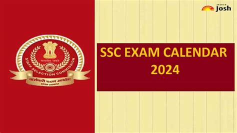 SSC Exam Calendar 2024 OUT at ssc.nic.in: Check Notification and Exams ...