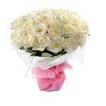 Buy Blooms And Bouquets Flower Bouquet 30 Charming White Rose 1 Pc ...