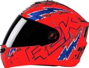 Steelbird SBA-1 R2K Live Full Face Graphic Helmet in Glossy Fluo Red ...