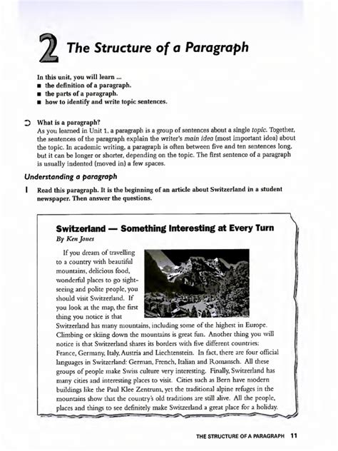 Image result for Structured Paragraph Examples