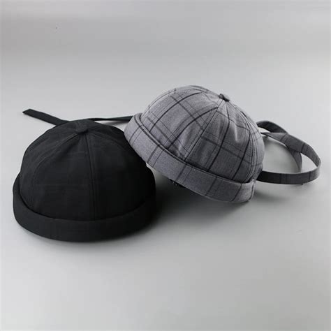 Dome retro long strapless hat brimless hats hip hop sailor cap street ...