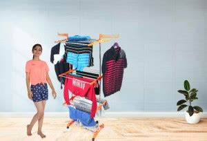 TNC Steel, Plastic Floor Cloth Dryer Stand Made in india Stainless ...