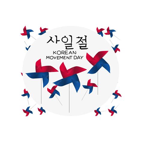 Premium Vector | Free vector march 1 is korean march 1st movement